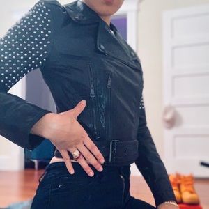 Size 4 Burberry Motorcycle Jacket